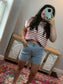 Star Studded Denim Shorts