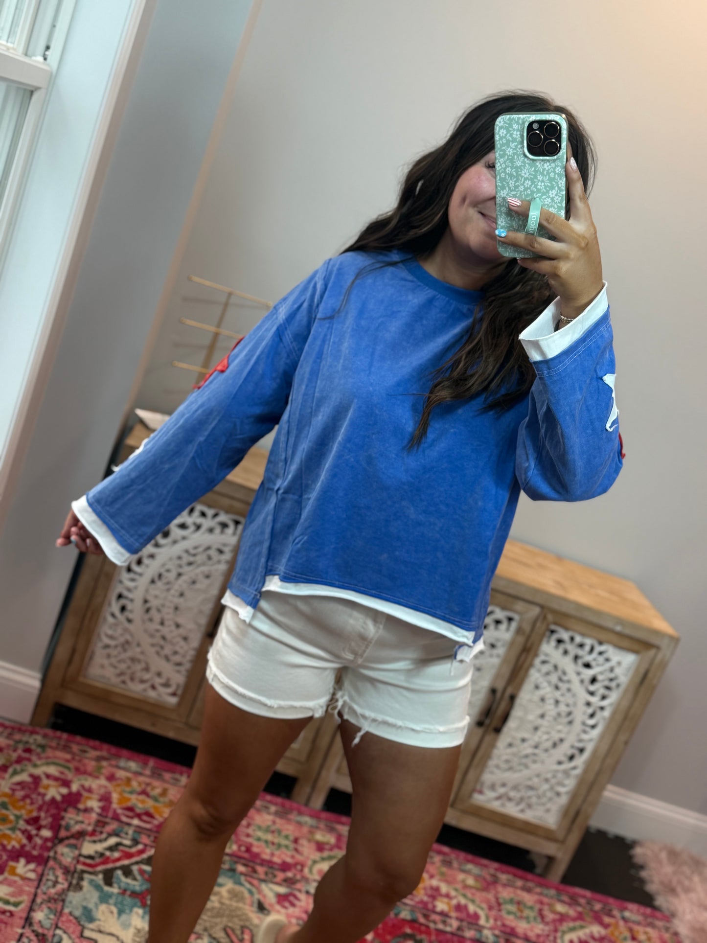 Summer Stars Long Sleeve Top