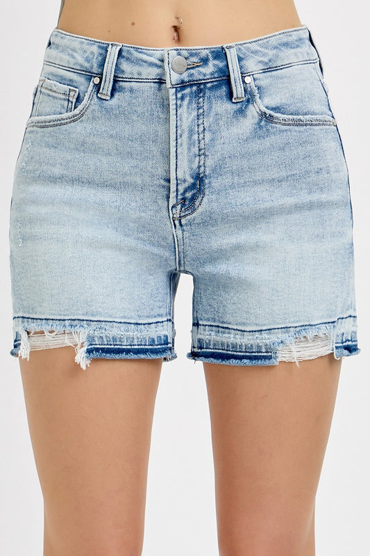 Preston High Rise Denim Shorts