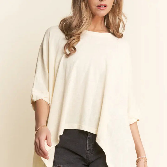 Daisie Dolman Top - Beige