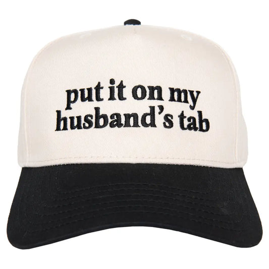 Put in on my Husbands Tab Hat
