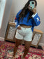 White Zenana Denim Shorts