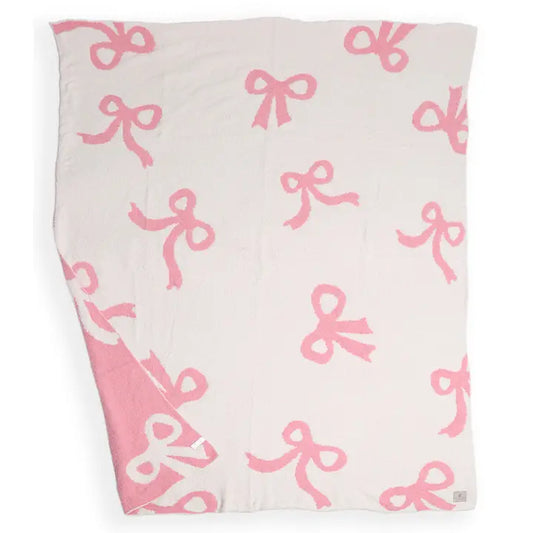 Pink Bow Blanket