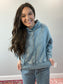 Chilly Days Hoodie - Blue Gray