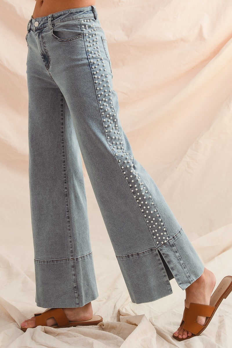 Pearl Perfection Flare Jeans