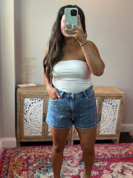 Dani Dot Demin Shorts