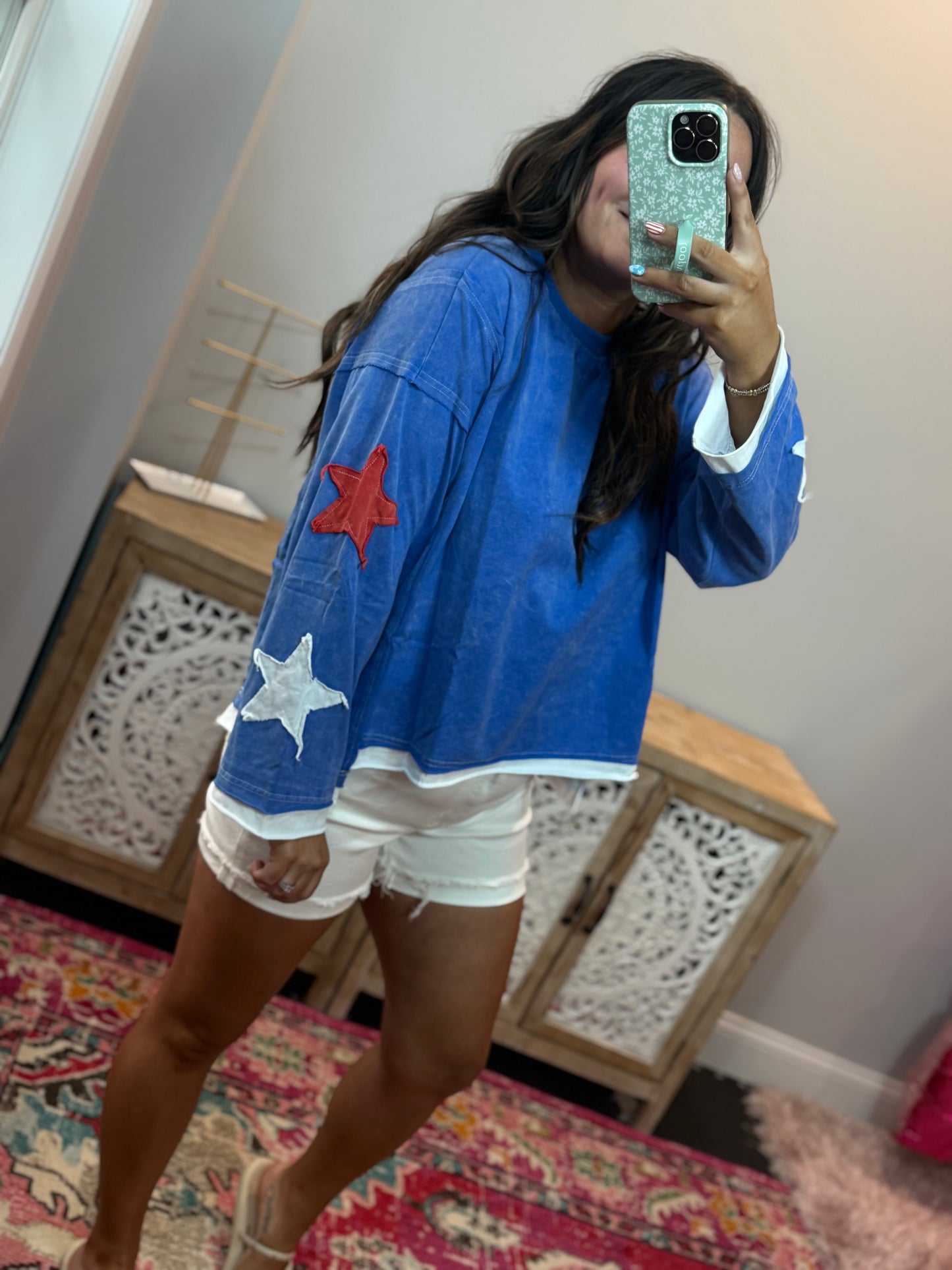Summer Stars Long Sleeve Top