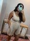 Cloud Nine Tank Romper - Ash Mocha