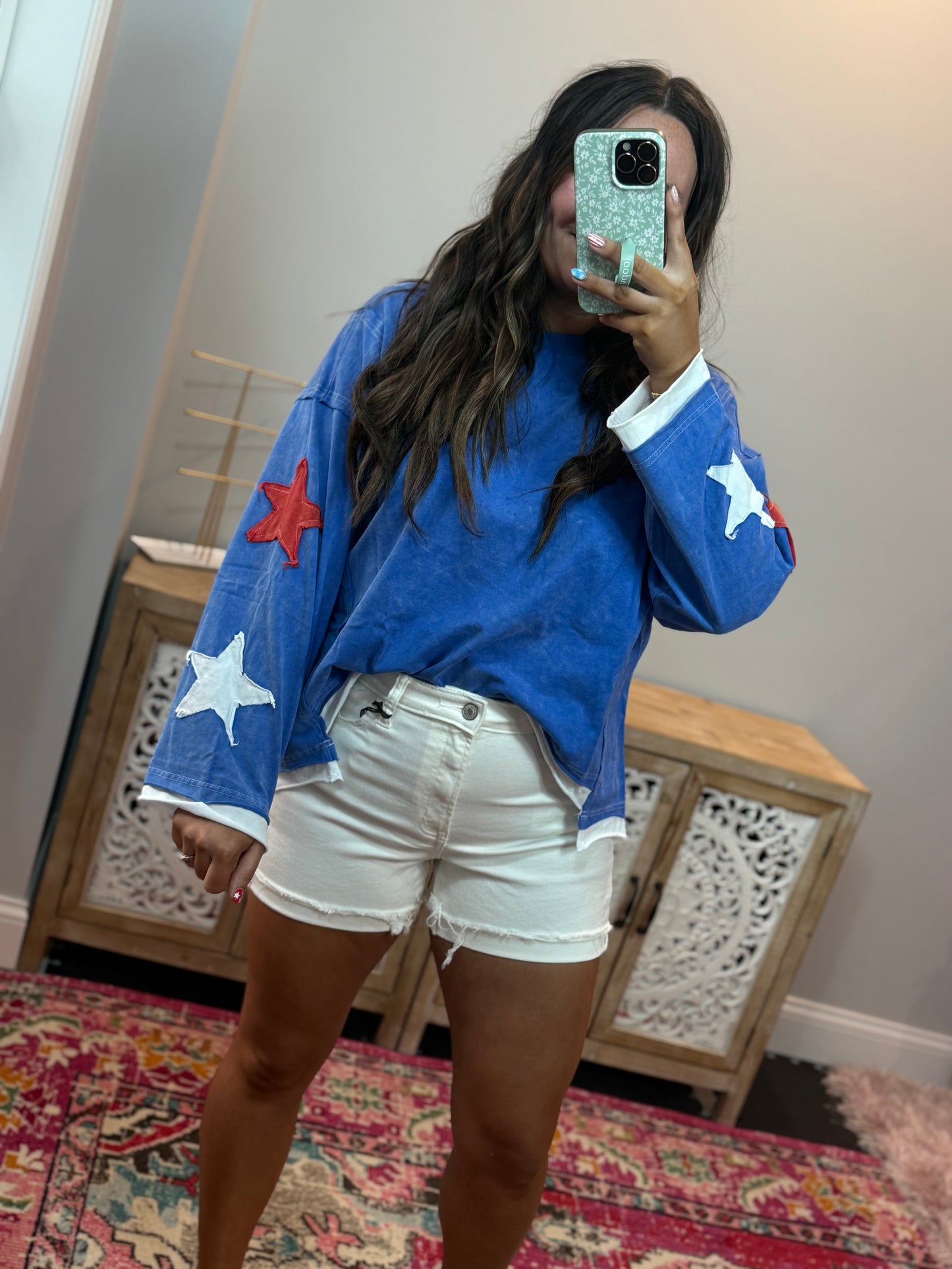 Summer Stars Long Sleeve Top
