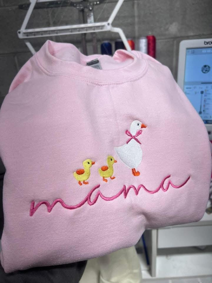 Embroidered Mama Goose Sweatshirt