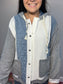 Quinn Quilted Patchwork Jacket - Blue