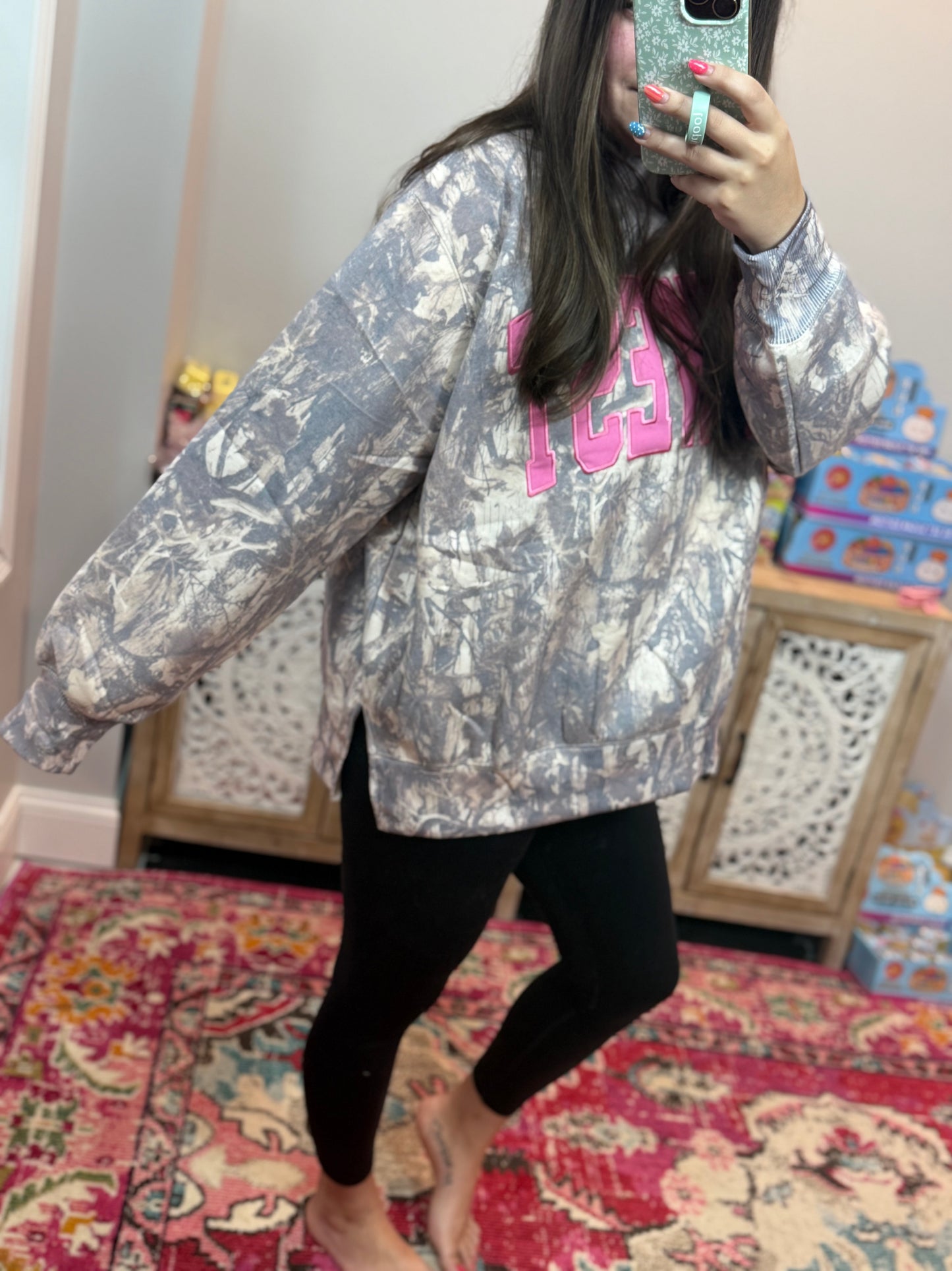 Midwest Camo Embroidered Mockneck