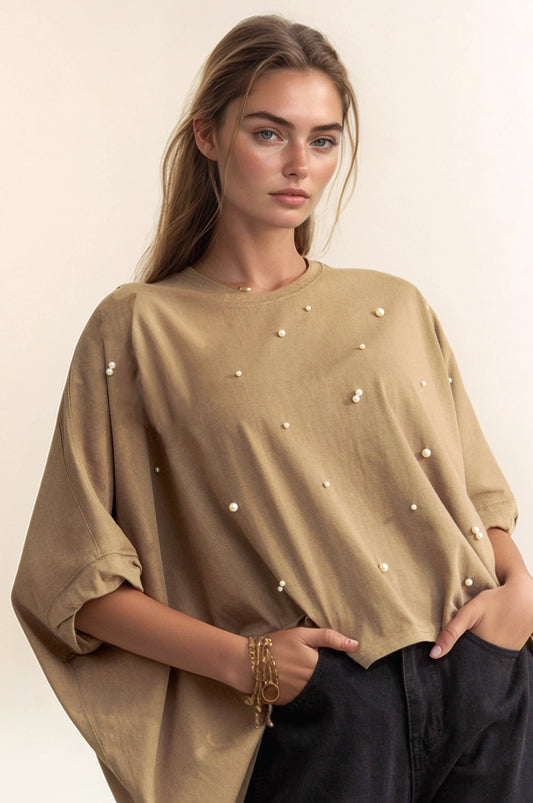 Pollie Pearl Batwing - Olive